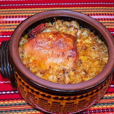 Рецепта за Джолан с кисело зеле и боб